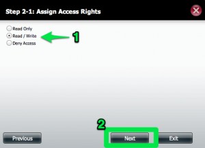 AssignRights DNS-320 Assign Rights