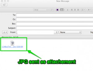 JPG Sent as Attachment in Mac Mail JPG Sent as Attachment in Mac Mail