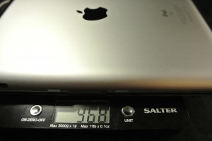 iPad Bluetooth Keyboard Weighed