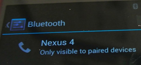 Nexus 4 Bluetooth