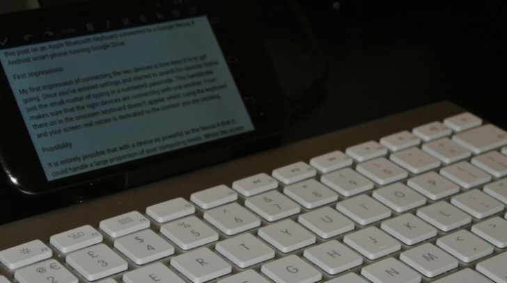 Connecting Apple Bluetooth Keyboard to Nexus 4