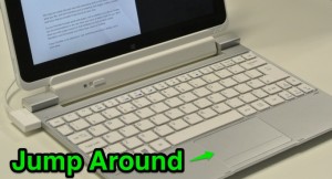 Acer W510 Trackpad Jump Around