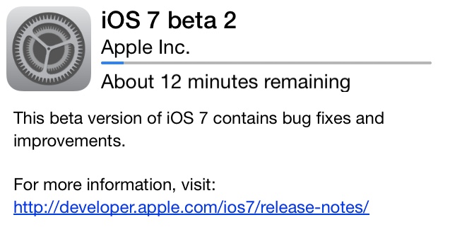 iOS 7 beta 2
