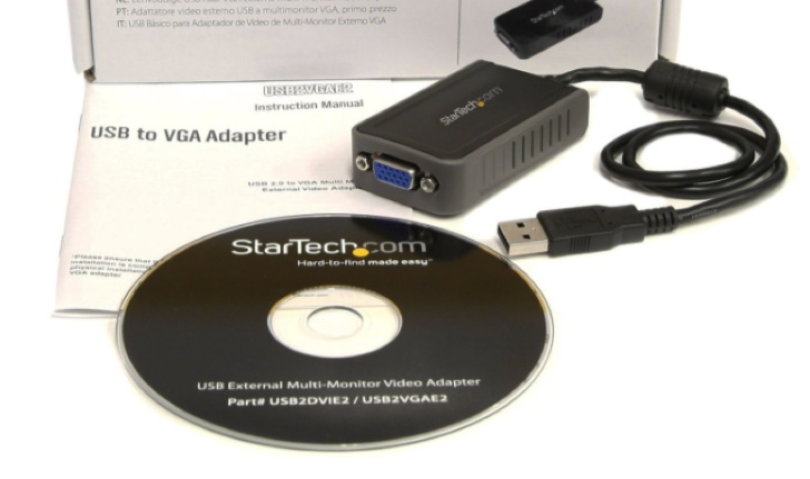 Add another display with a USB to VGA adapter
