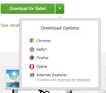 Evernote Web Clipper Download Options