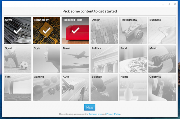 Flipboard within Window