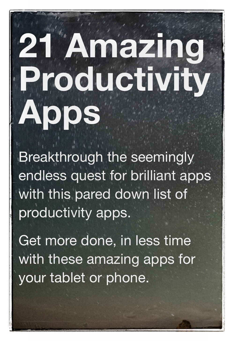 21 Amazing Productivity Apps eBook