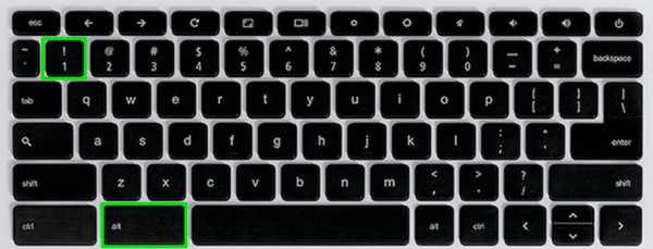 Chromebook Keyboard Shortcuts Alt and 1