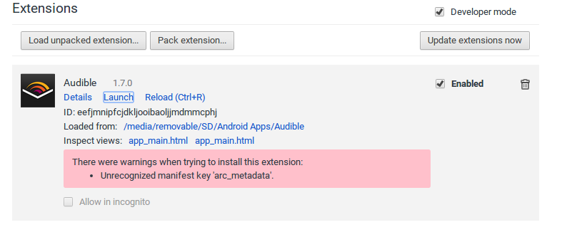 arc_metadata error