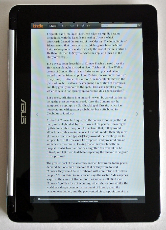 Chrombook Flip Tablet - Kindle Cloud Reader