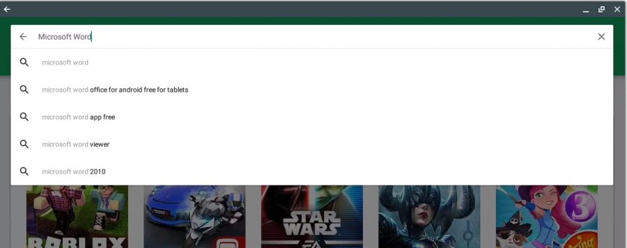 Chromebook Productivity - Using Microsoft Word - Play Store Searching